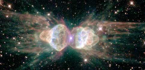 immagine della nebulosa planetaria IC418 presa da Hubble