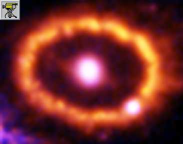 insieme di immagini della supernova 1987a