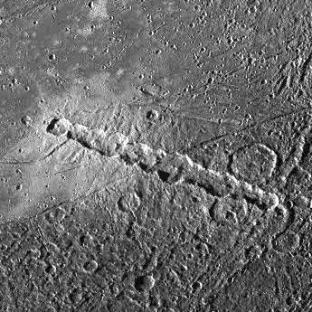 Catenella di crateri su Ganimede